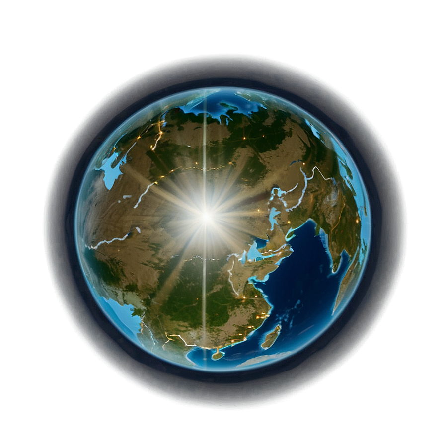 North Korea Night Lights Satellite Png 9 PNG