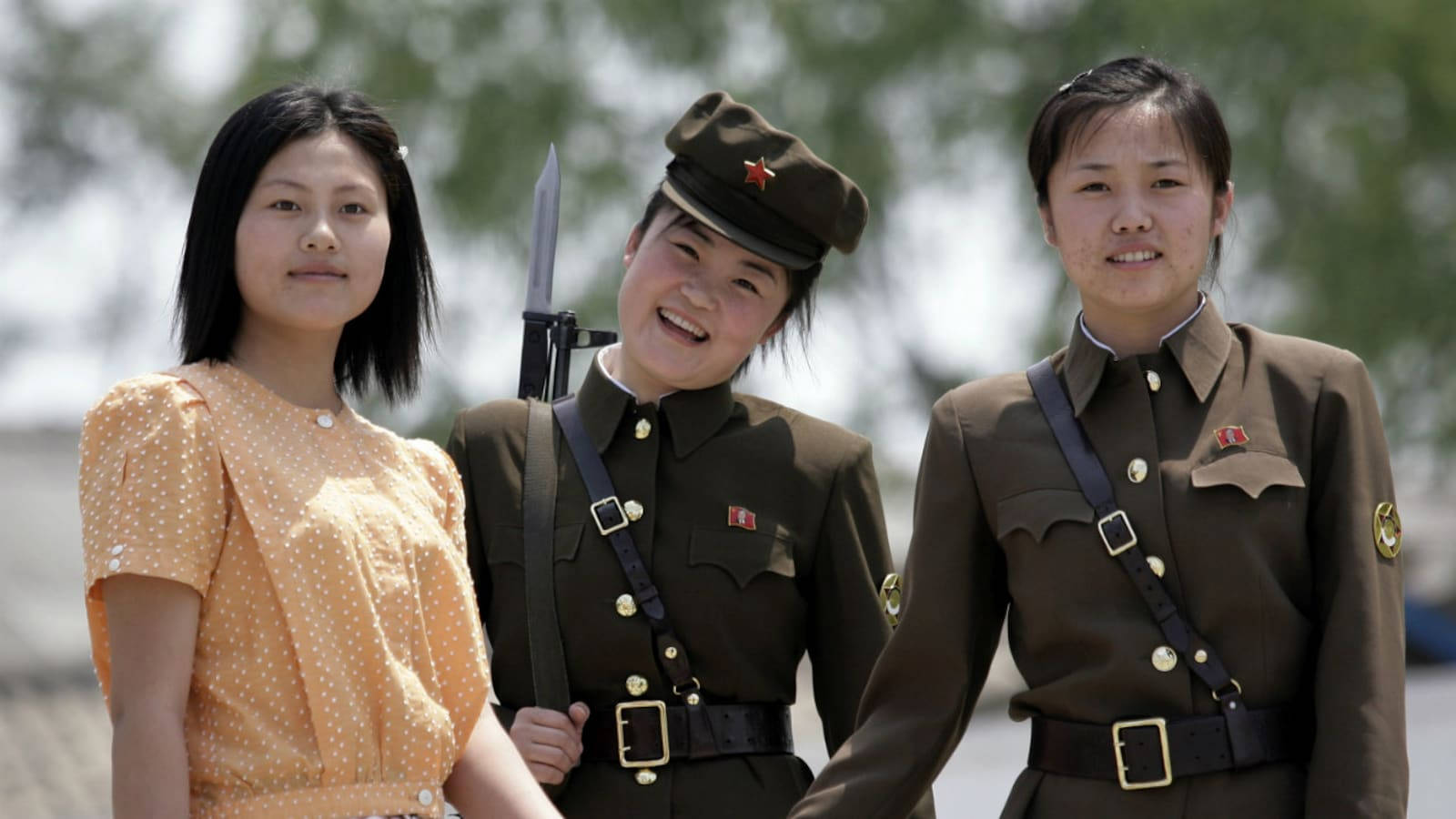 North Korea Women Civilian And Soldiers