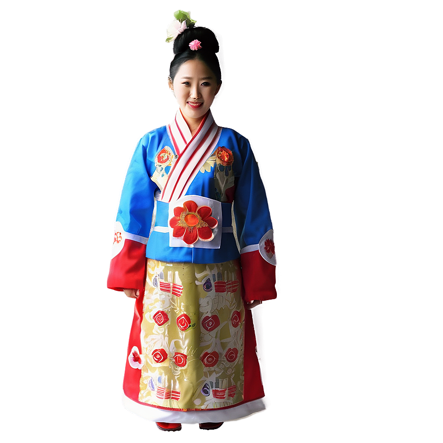 North Korean National Costume Png 06242024 PNG