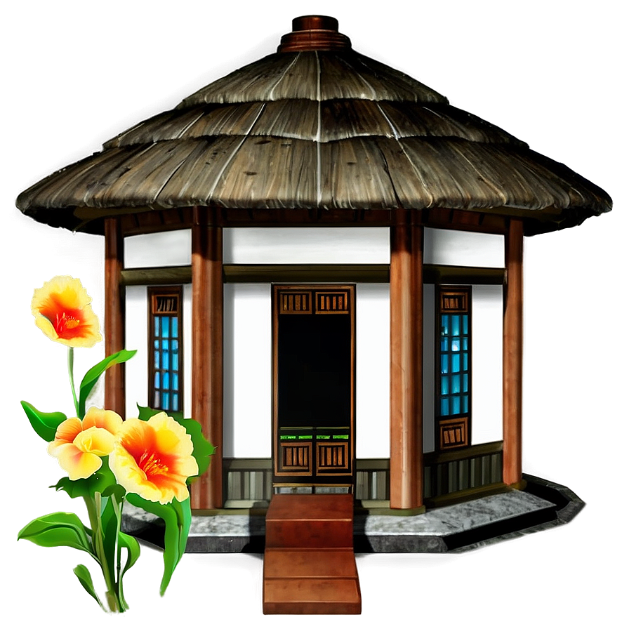 North Korean Traditional House Png Xkt PNG