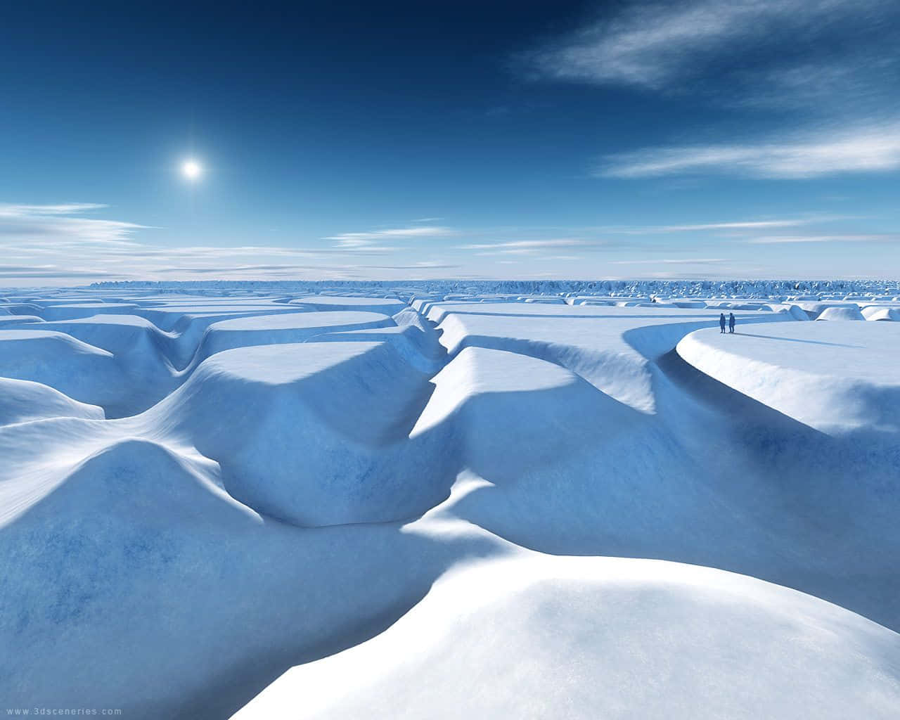 Imagendel Cañón De Hielo En El Polo Norte