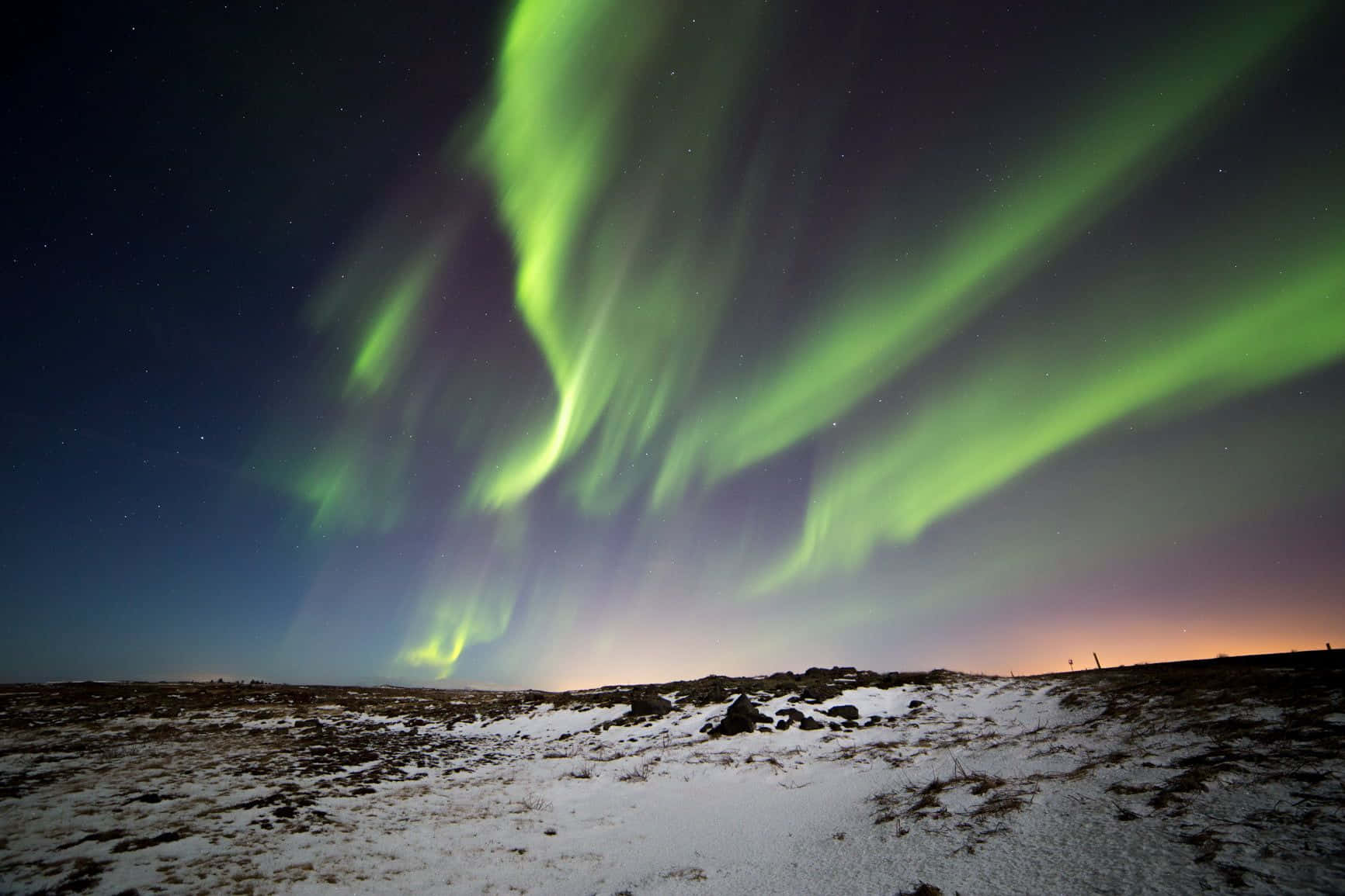 Imagende Las Luces Del Norte En El Polo Norte