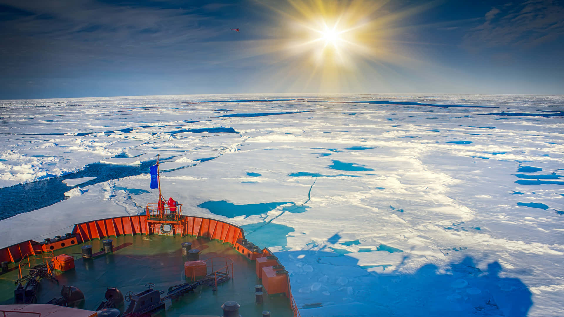 Immaginedi Una Nave Diretta Al Polo Nord