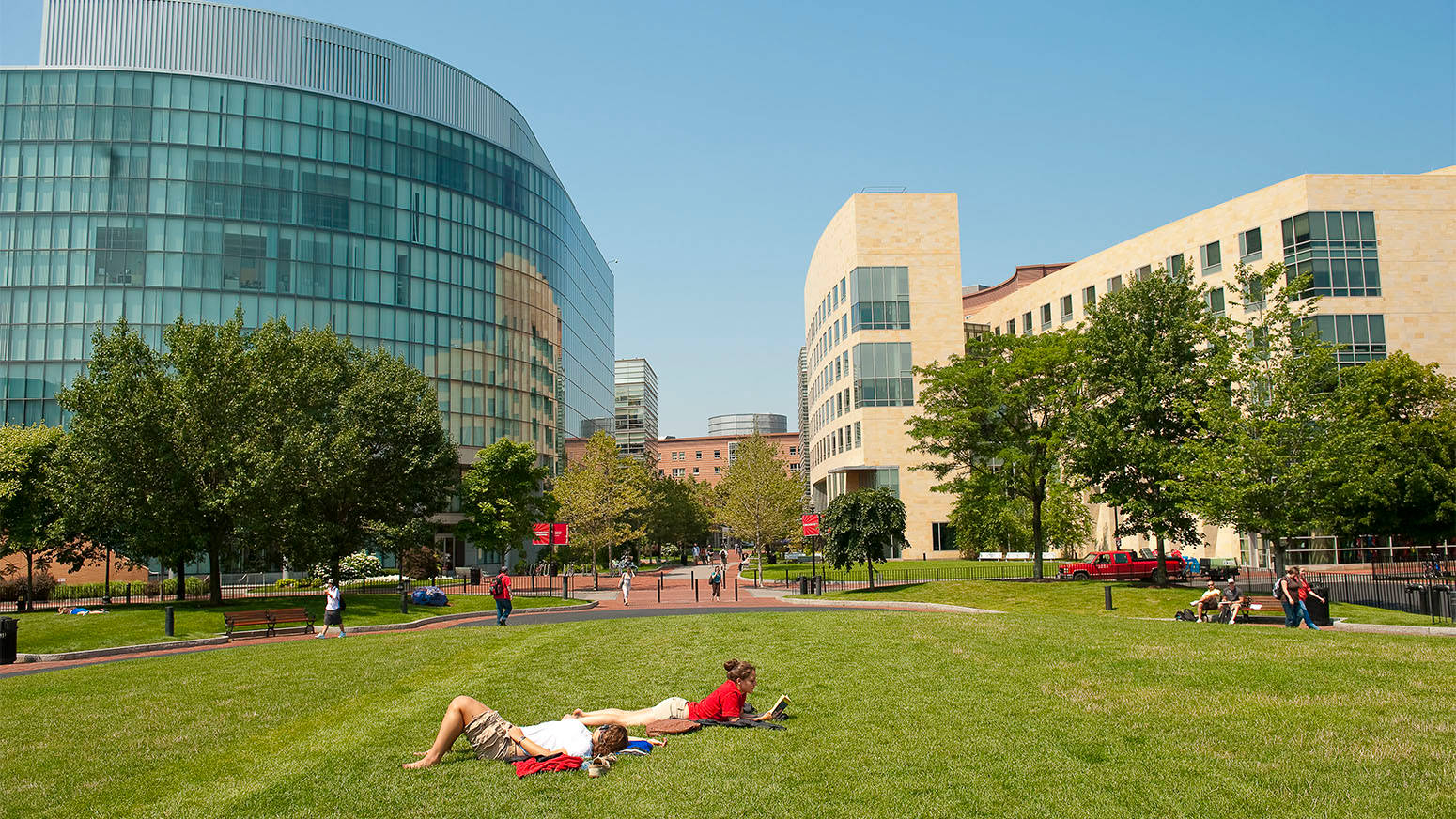Northeastern University Relaxing Students Wallpaper
