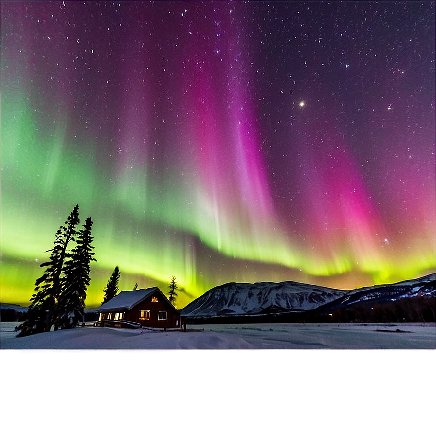 Northern Lights Aurora Display Png Avn75 PNG