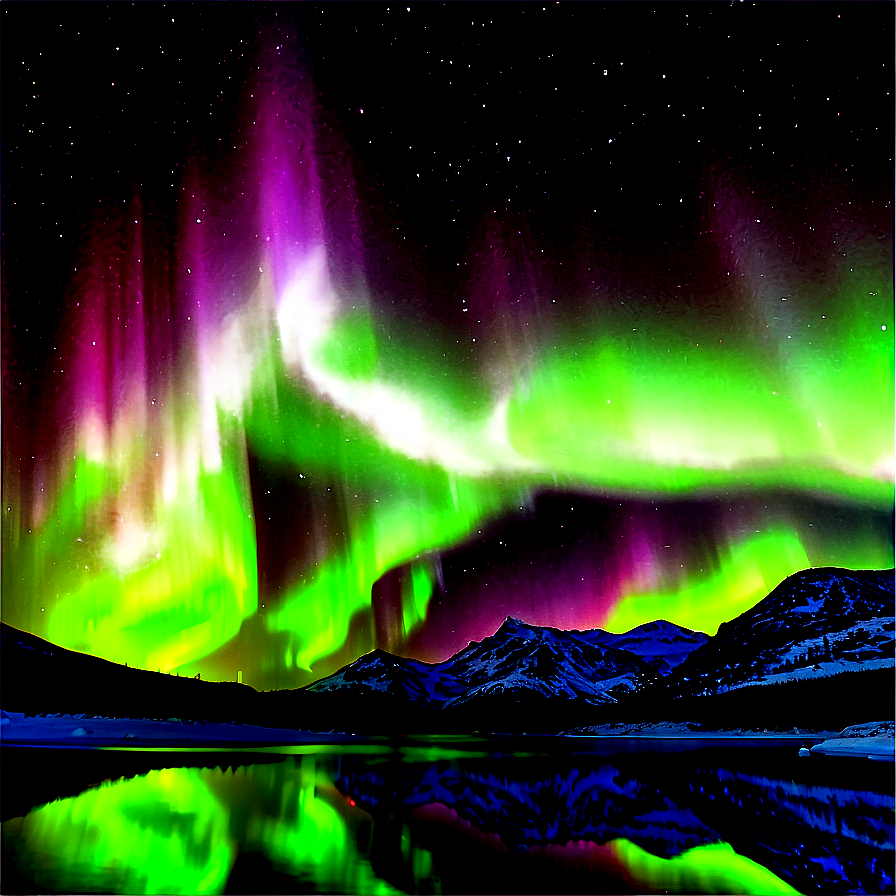 Northern Lights Aurora Display Png Lef52 PNG