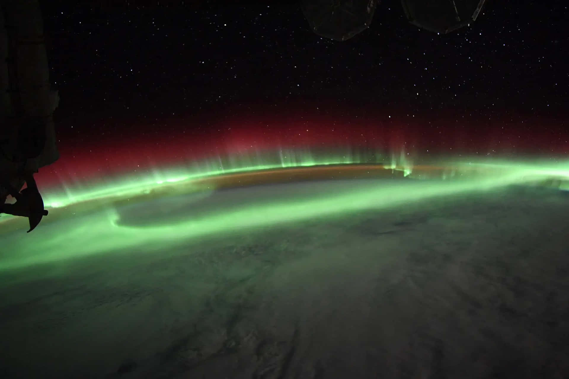 The stunning Aurora Borealis lights up the night sky