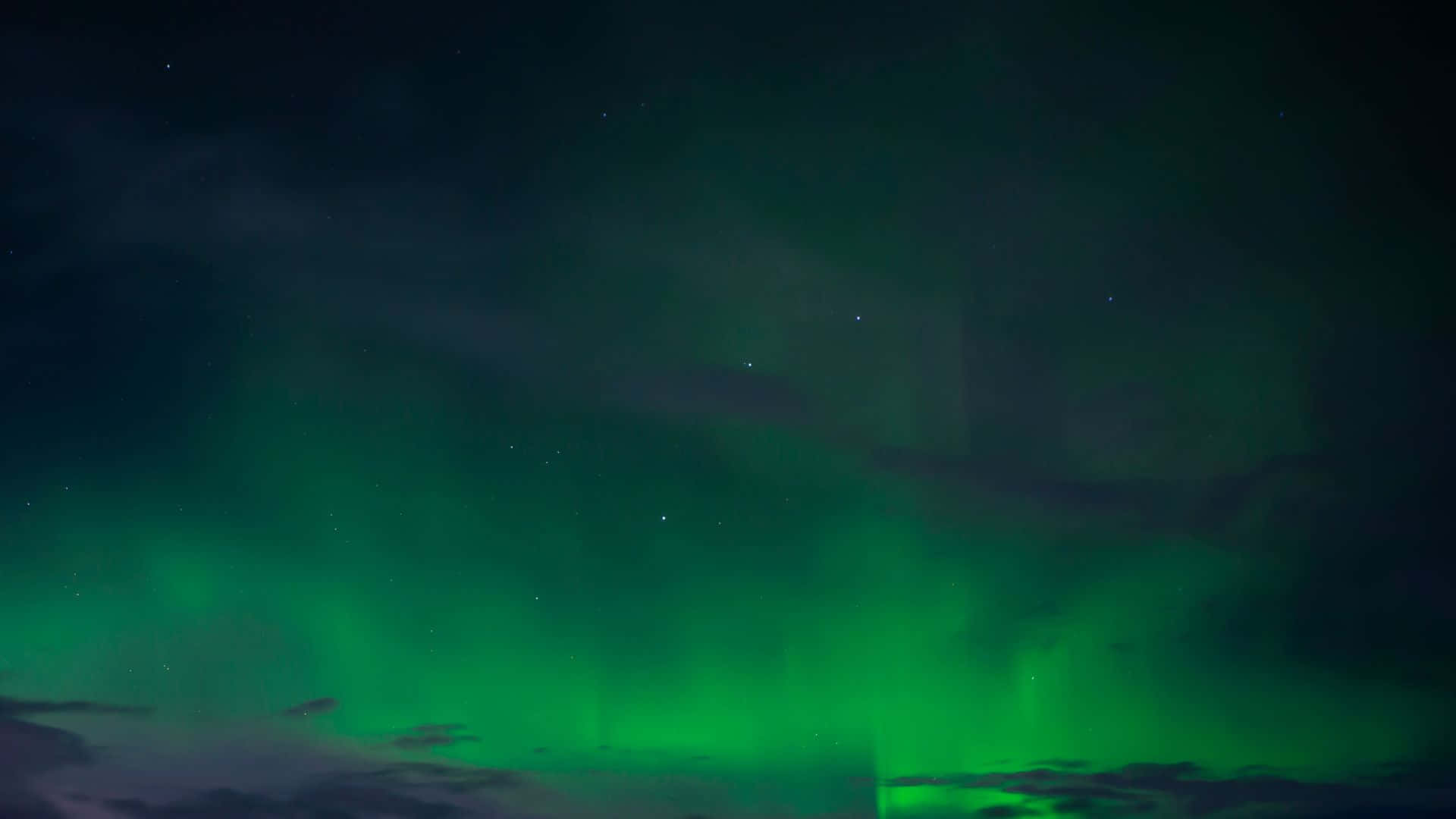 Magical night sky view of the Northern Lights