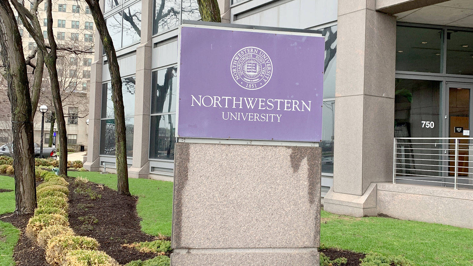 Northwestern University skilt som baggrund Wallpaper