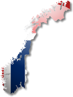 Norway Map Flag Graphic PNG