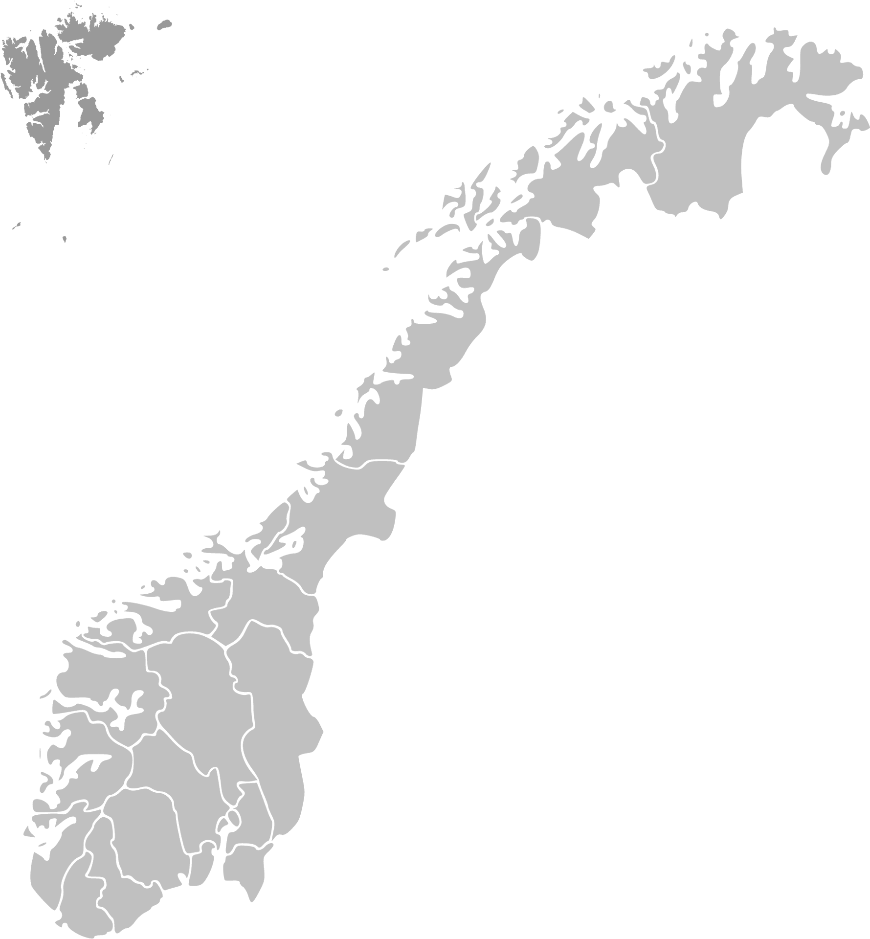 Norway Map Outline PNG