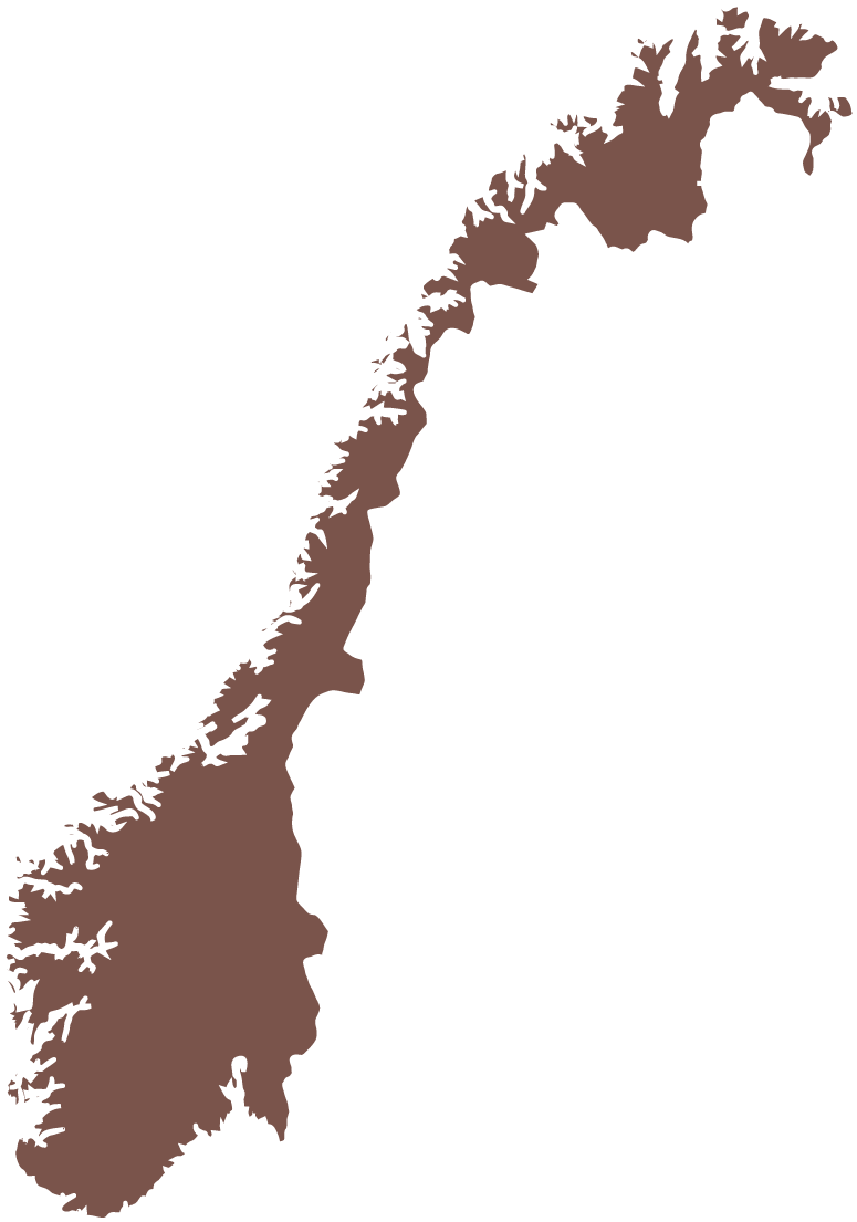 Norway Map Silhouette PNG