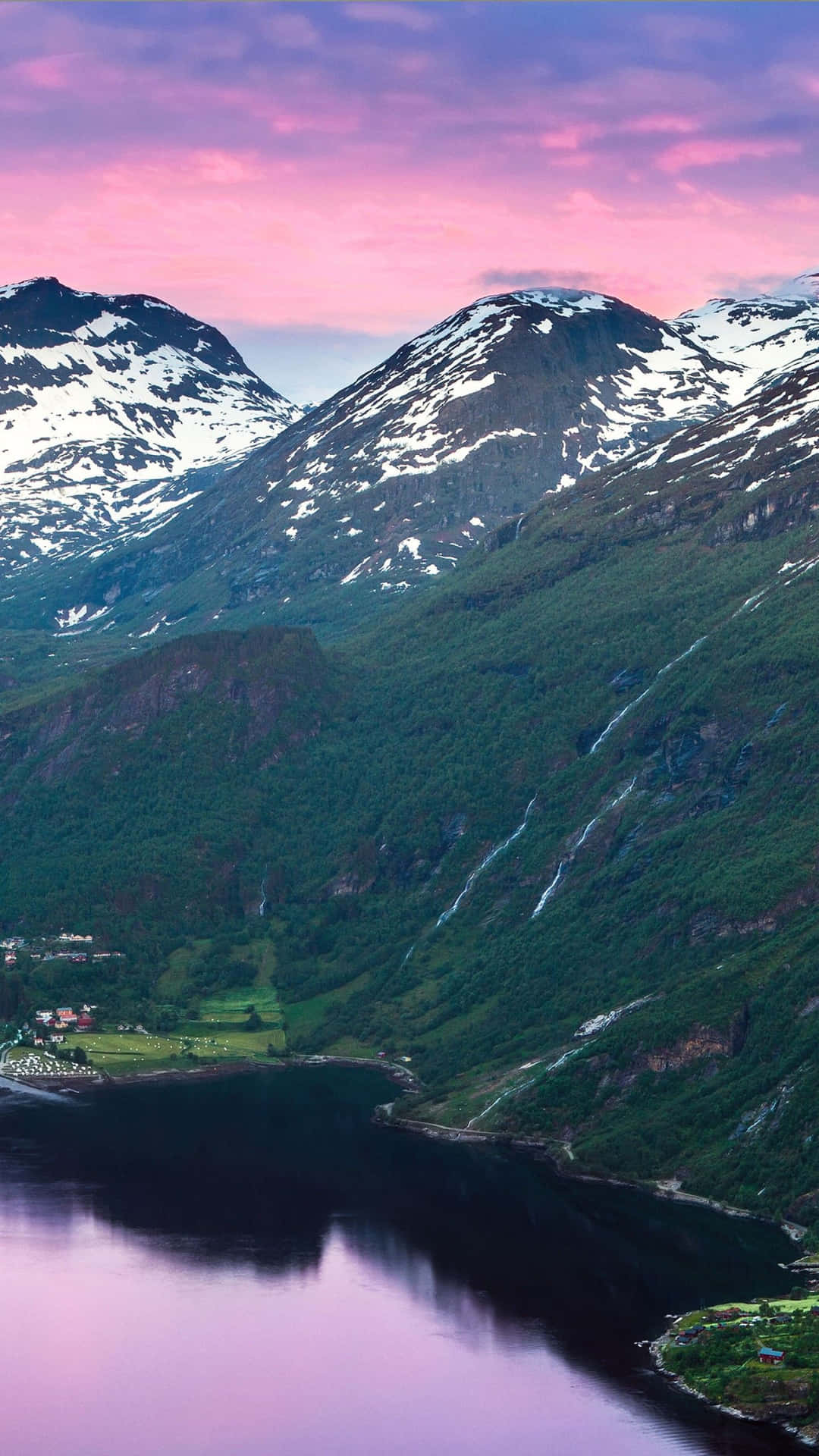 Avkopplingi Vackra Norska Fjorden
