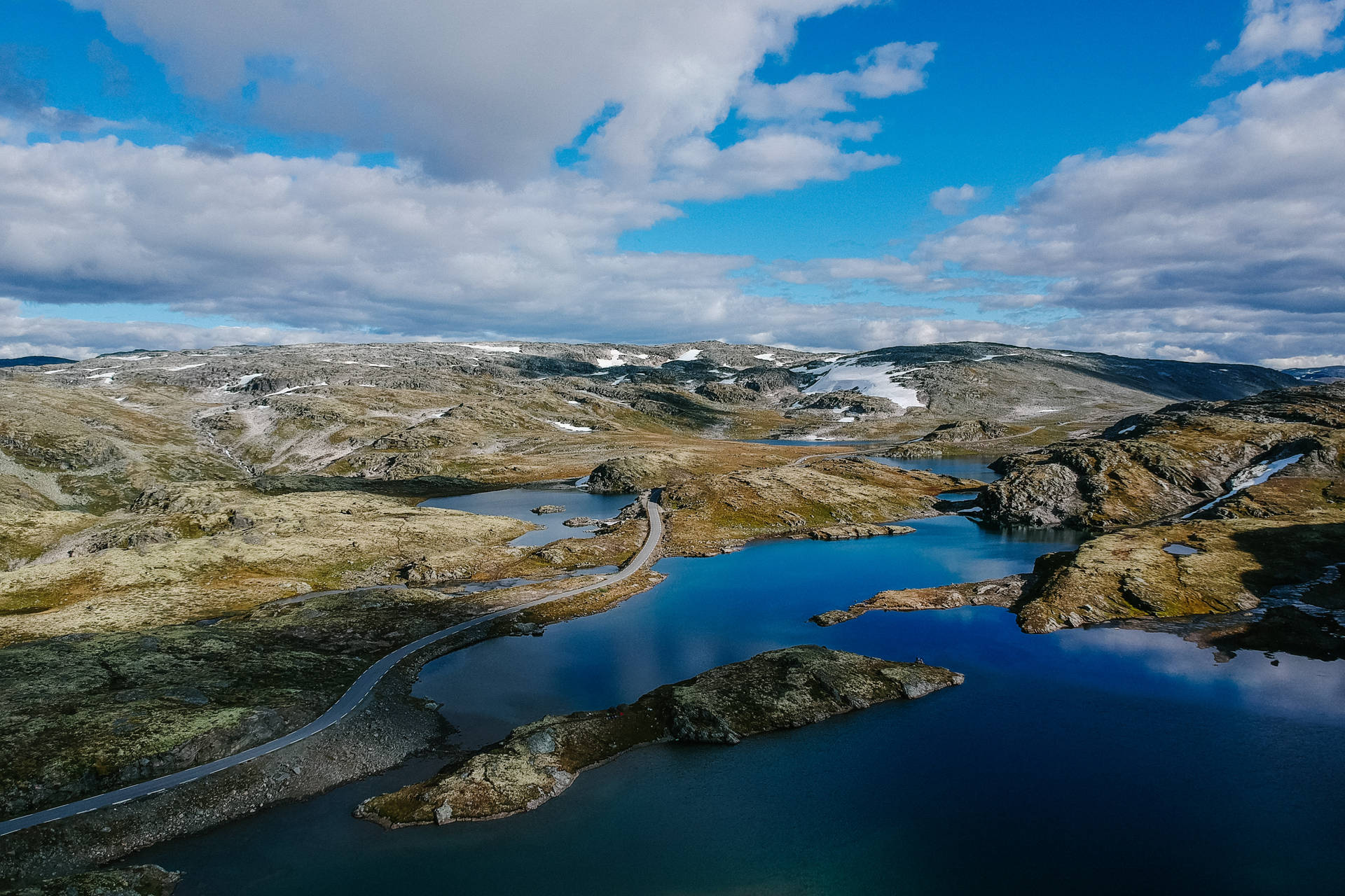 Norway Unique Landscape Of Aurlandsvangen Wallpaper