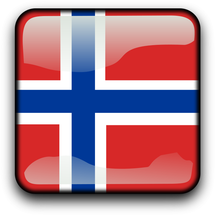 Norwegian Flag Button Icon PNG