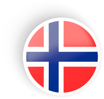 Norwegian Flag Button PNG