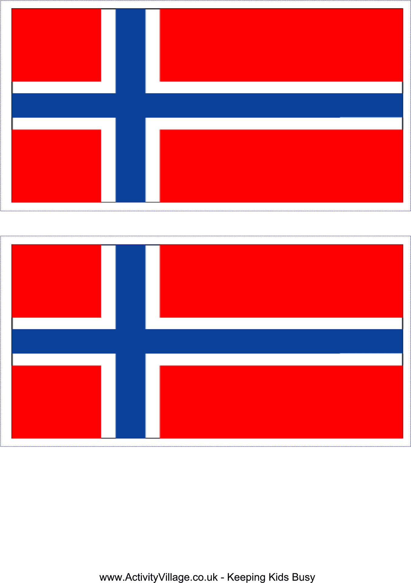 Norwegian Flag Comparison PNG