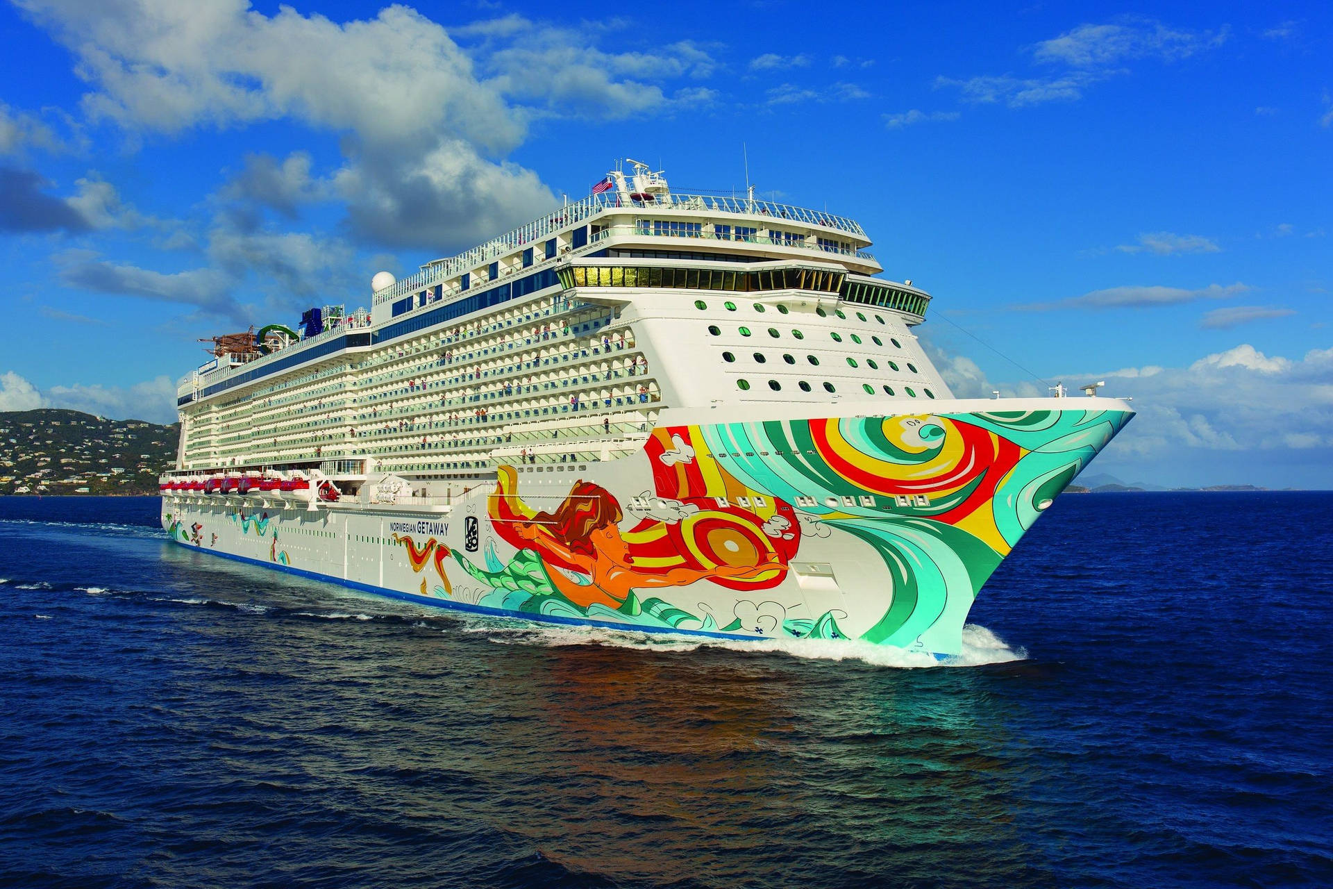 Norwegian Mermaid Cruise Ship Wallpaper