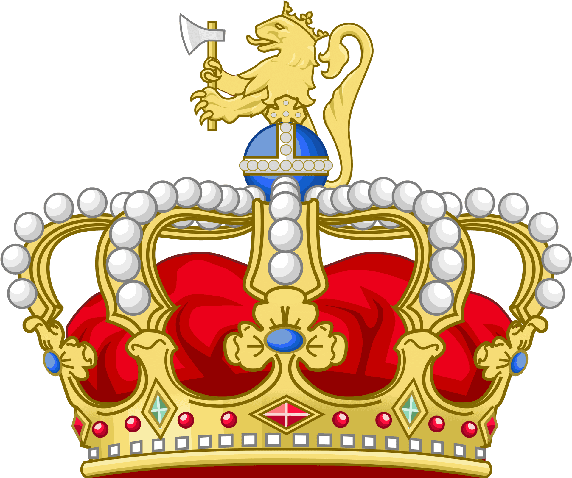 Norwegian Royal Crown Illustration PNG
