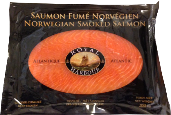 Norwegian Smoked Salmon Packaging PNG