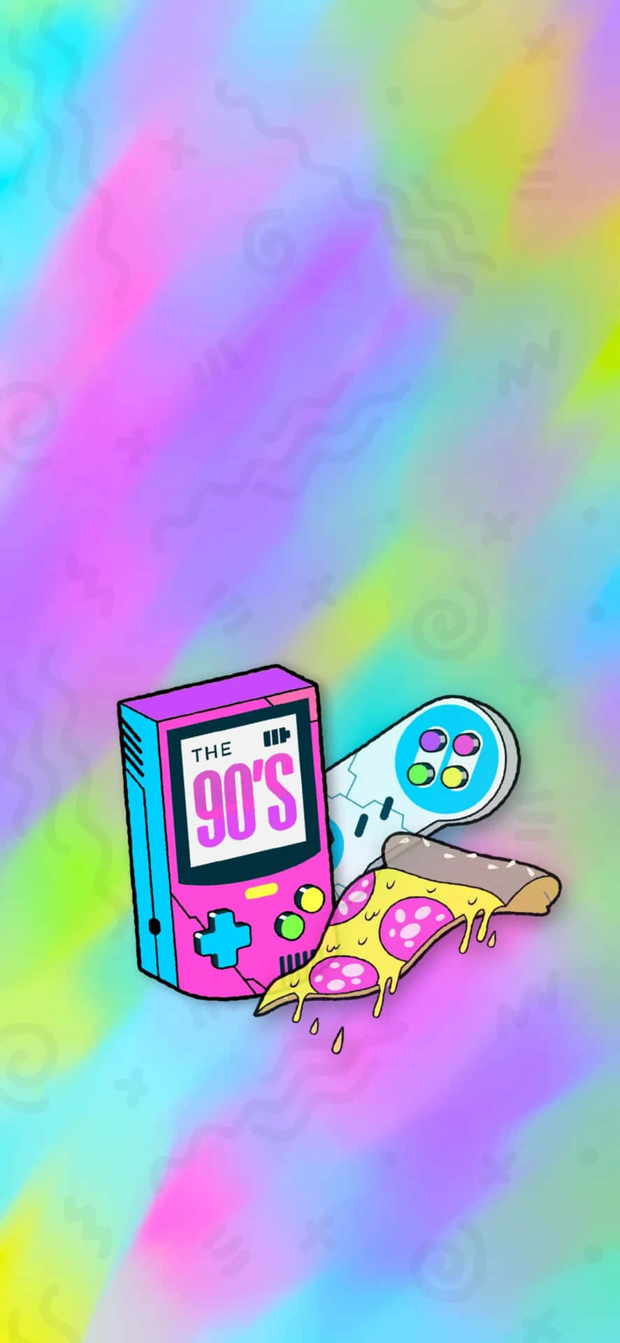 Nostalgic 90s Retro Background