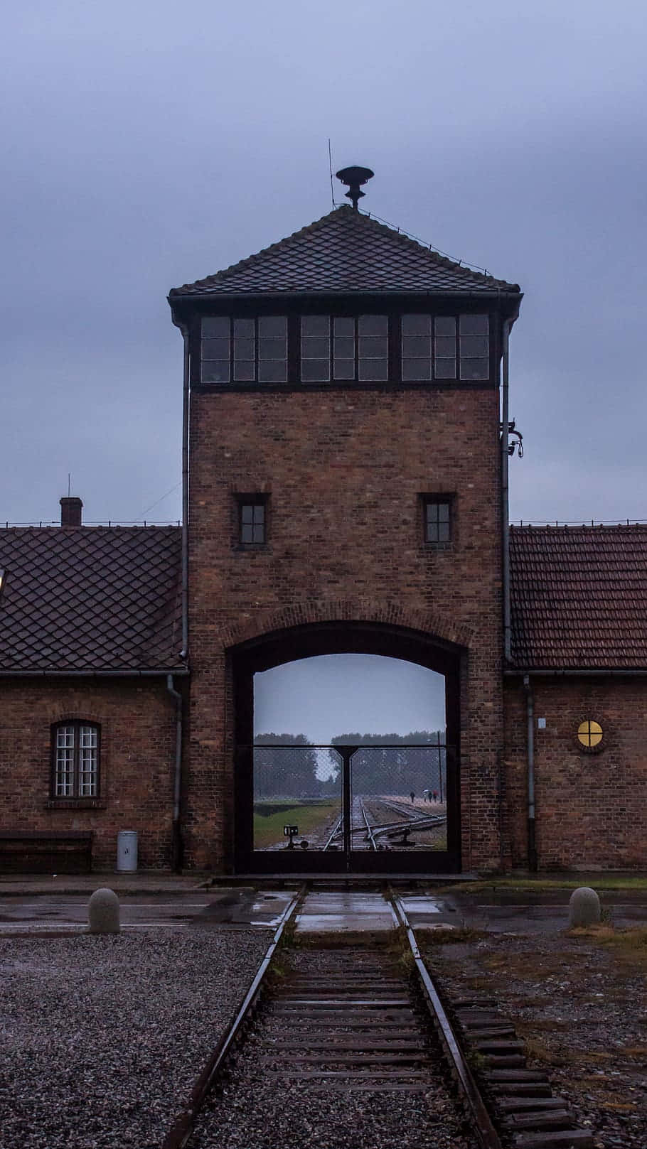 Nostalgic Auschwitz Birkenau Filtered Portrait Picture