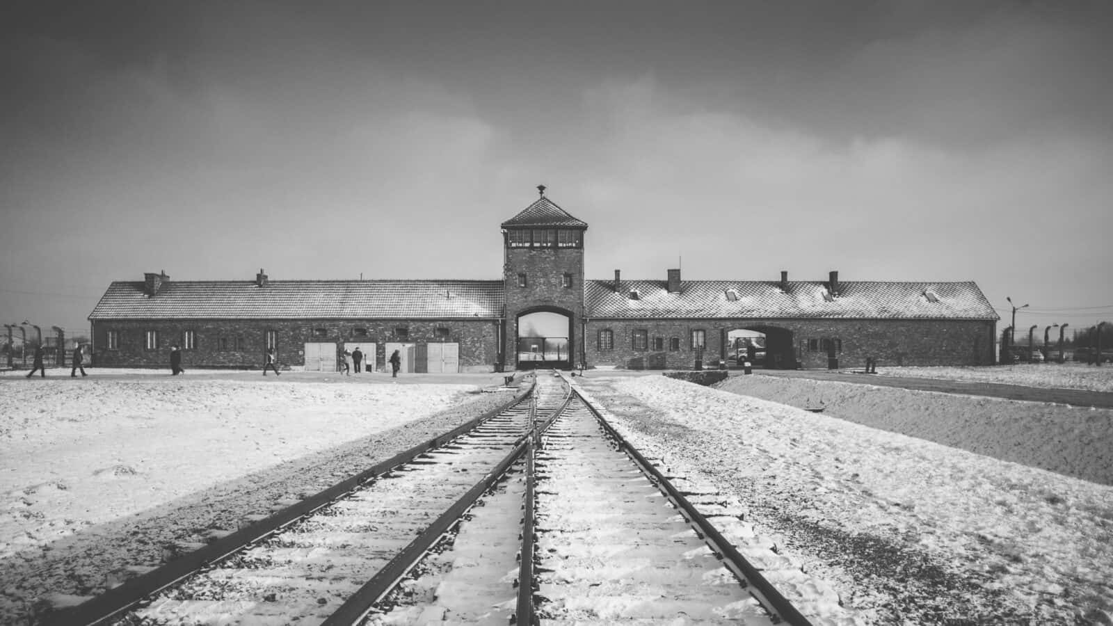 Nostalgic Black And White Memorial And Museum Auschwitz Birkenau Picture