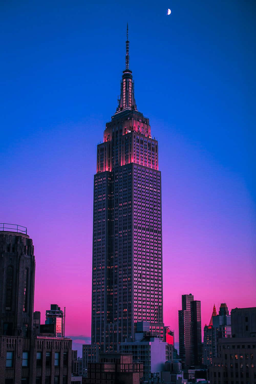 Empire State Building At Dusk