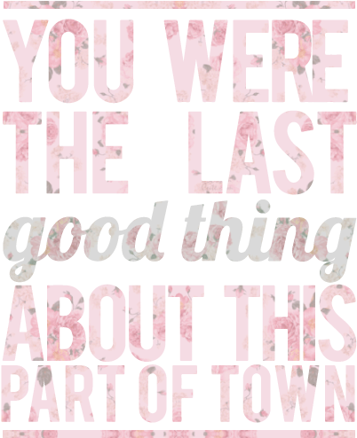 Nostalgic Town Quote PNG