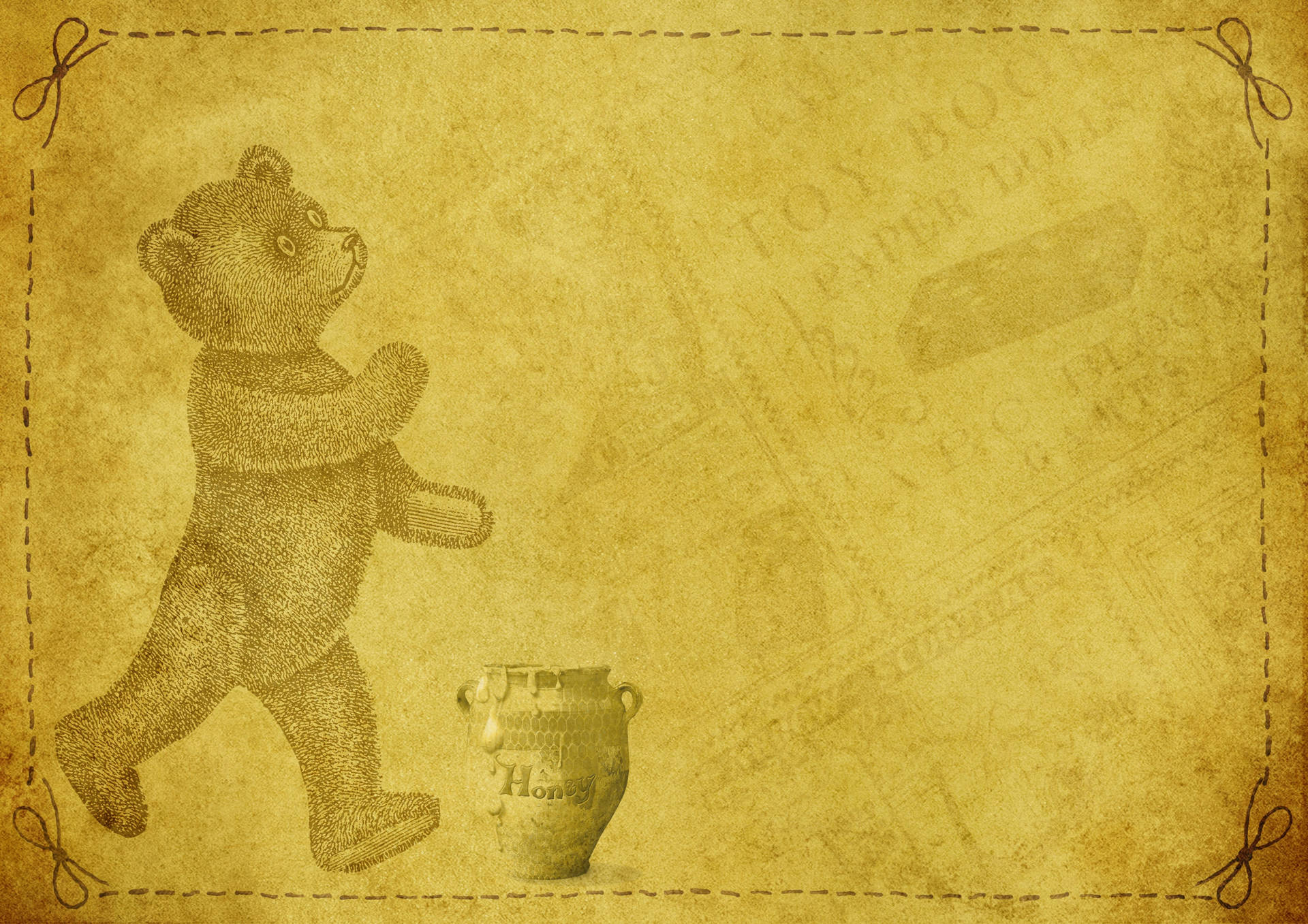 Nostalgic Winnie The Pooh Background