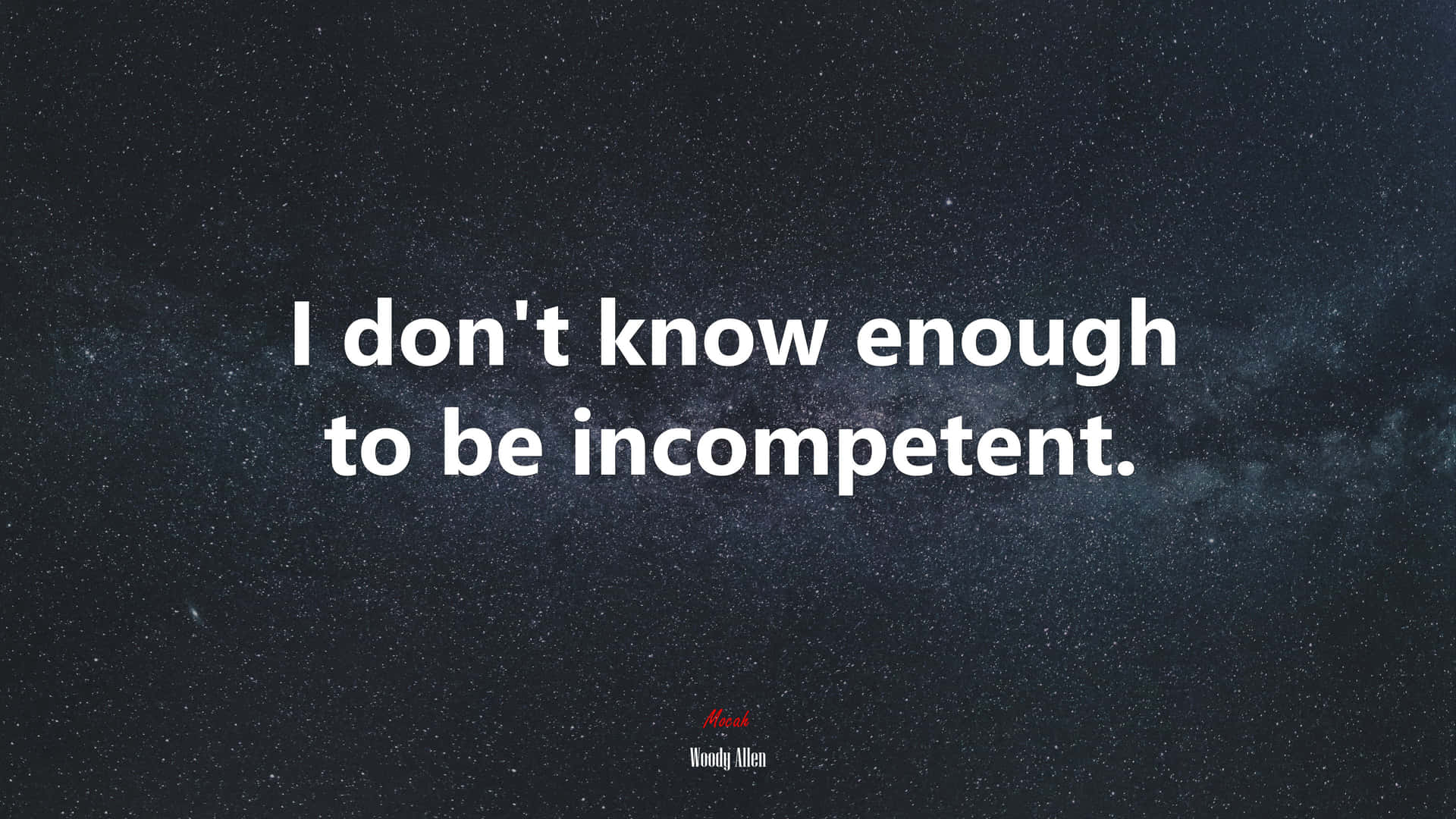Not Knowing Enough To Be Incompetent Wallpaper