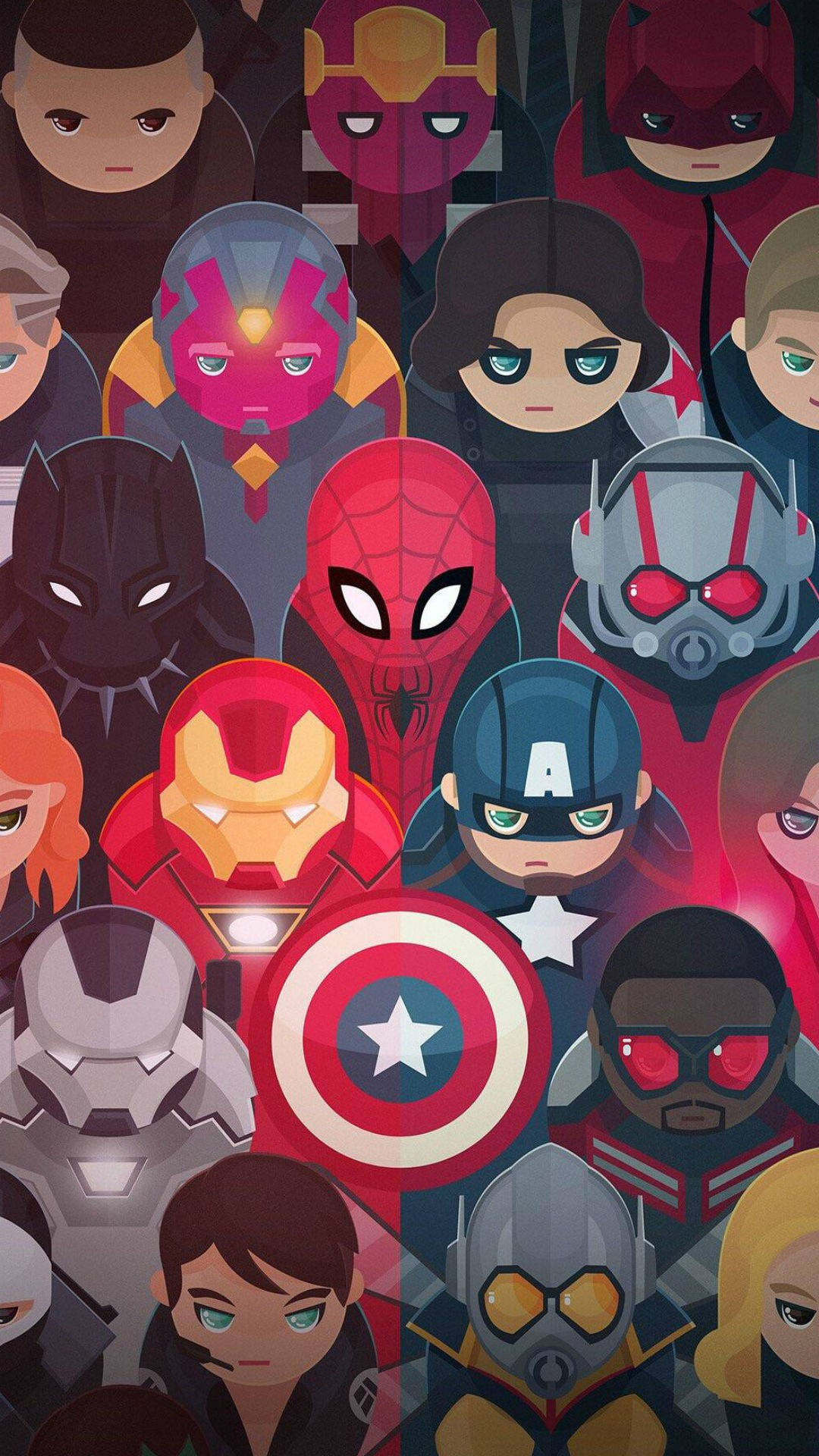 Note 10 Plus Super Heroes Wallpaper