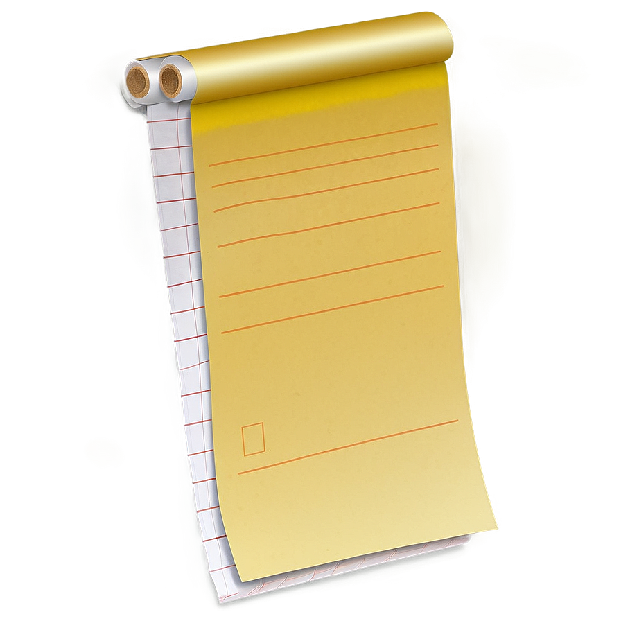 Note Paper With Sticky Tape Png 06262024 PNG