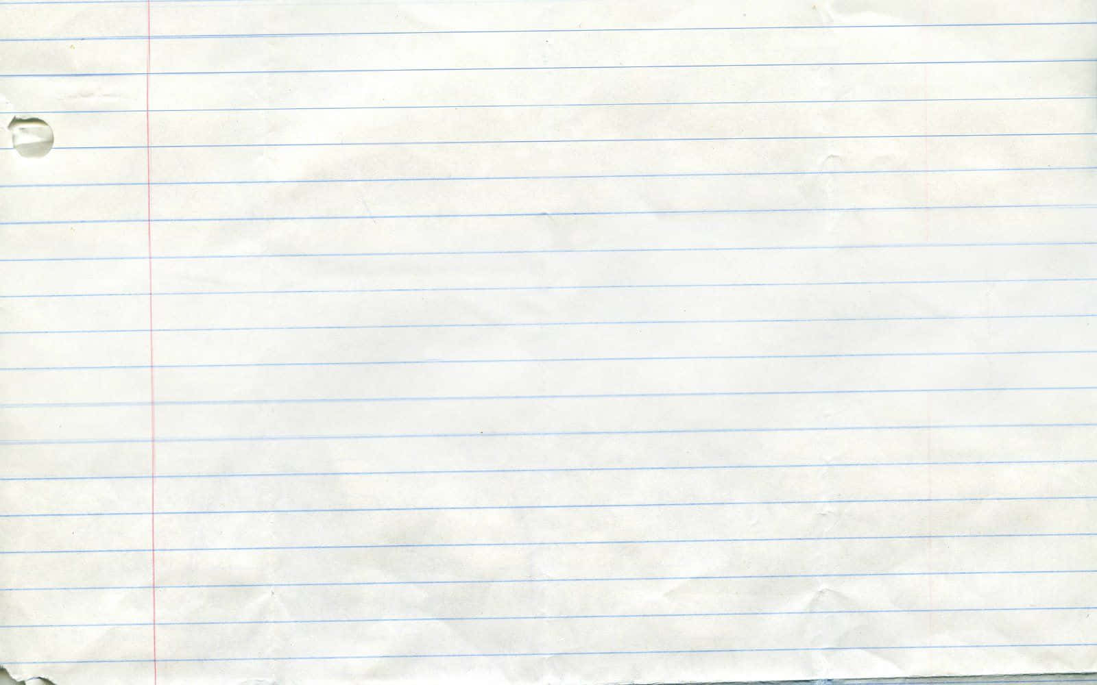 Horizontal Notebook Paper Background