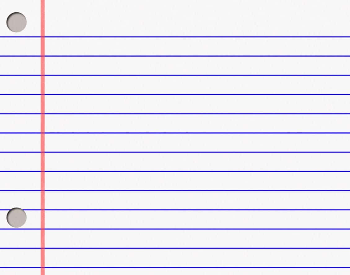 White Notebook Paper Background