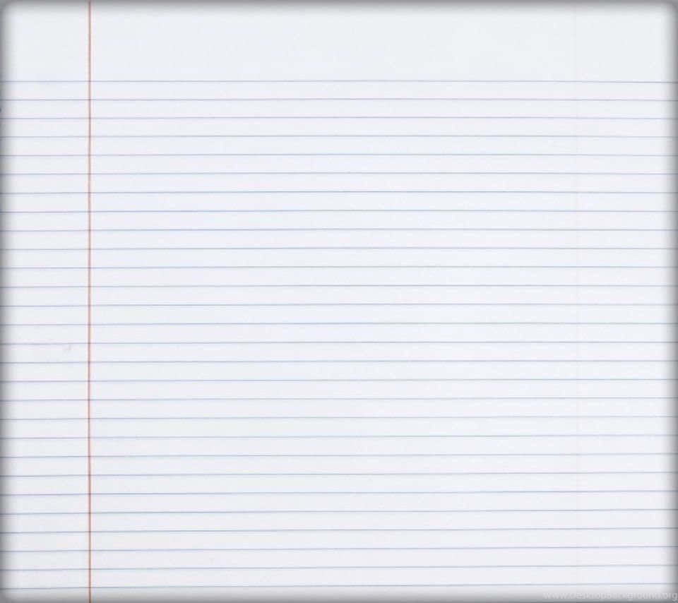 Wide Notebook Paper Background