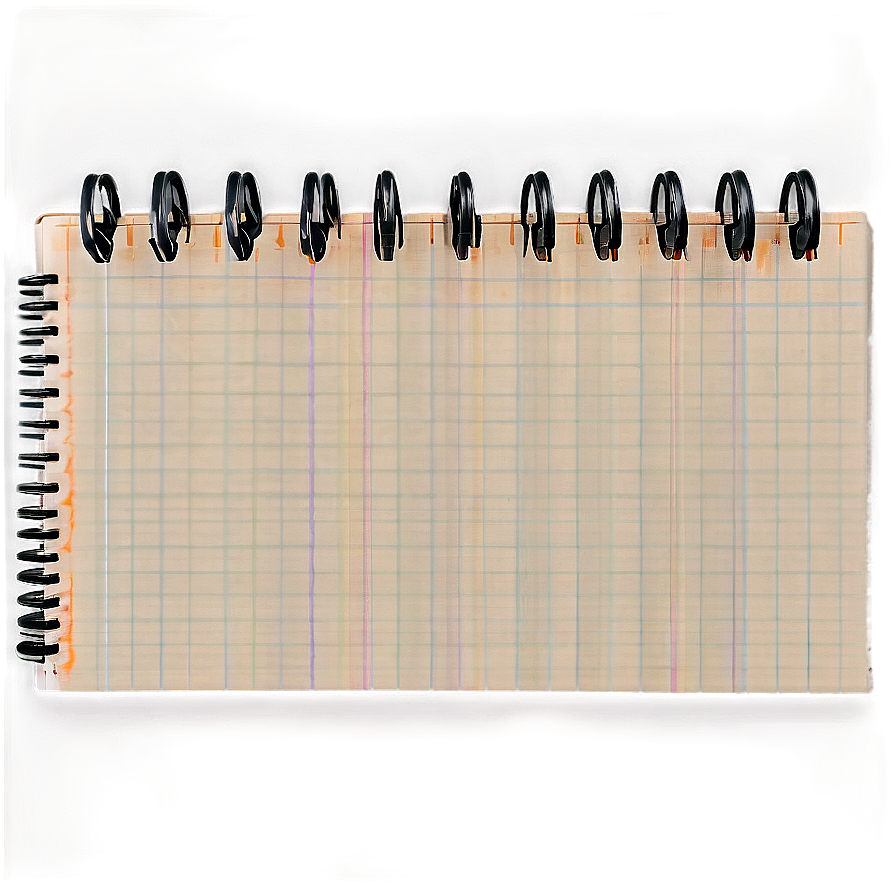 Notebook Paper Sheet Png Wes52 PNG