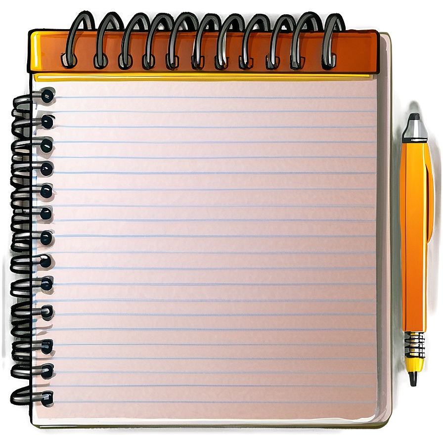 Notebook Paper With Binder Png 05252024 PNG