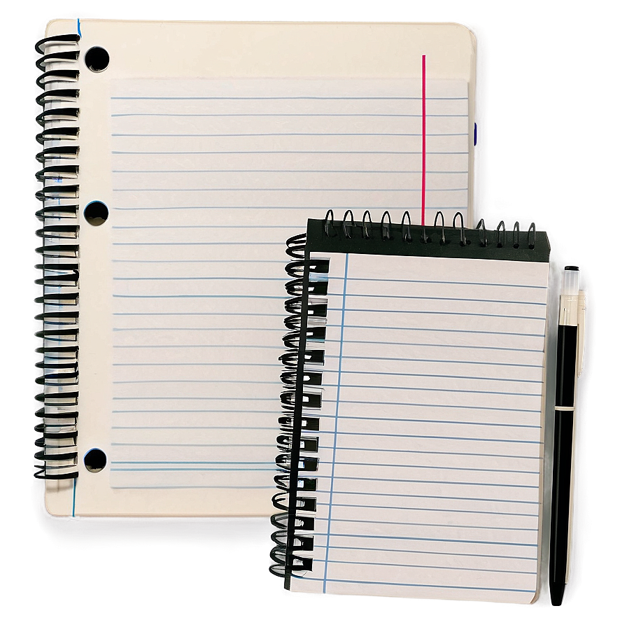 Notebook Paper With Border Png 05252024 PNG