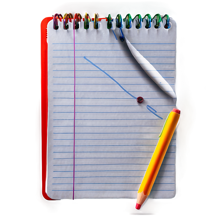 Notebook Paper With Clip Png Ape30 PNG