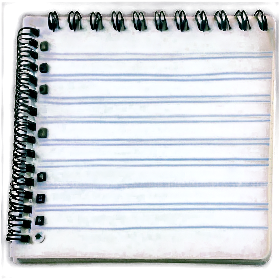 Notebook Paper With Fold Png 23 PNG