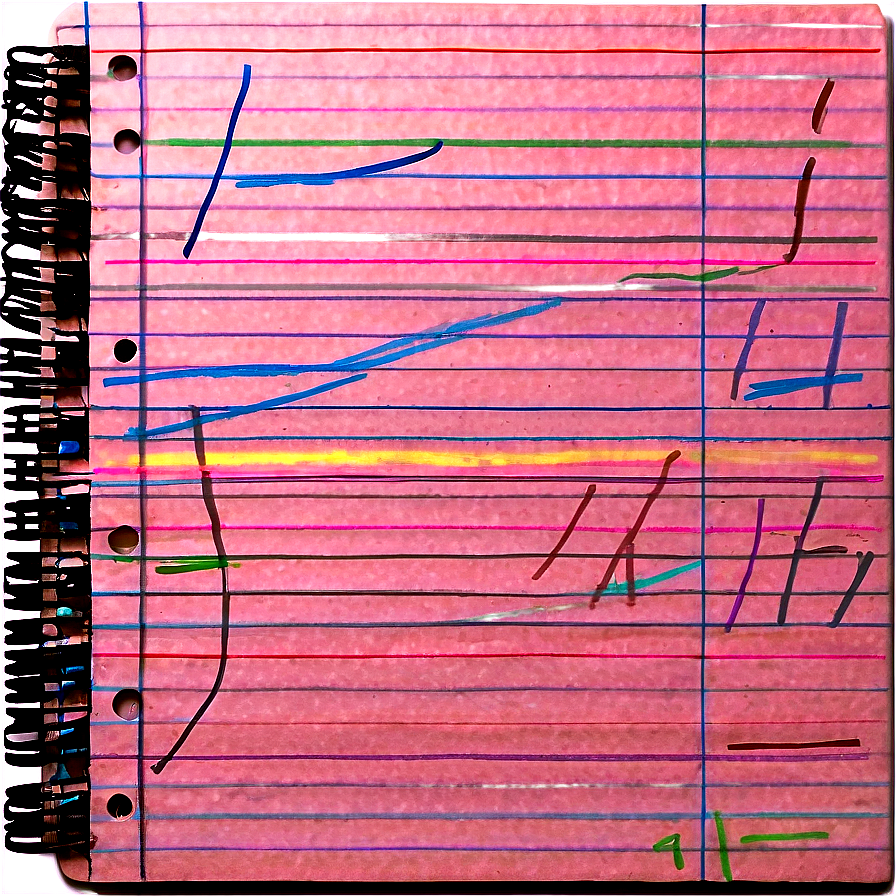 Notebook Paper With Lines And Margin Png Wyg52 PNG