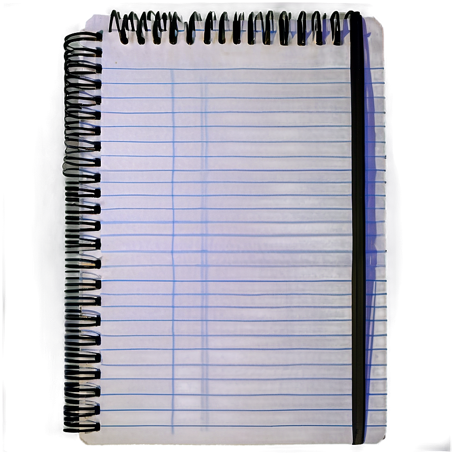Notebook Paper With Spiral Png Men PNG