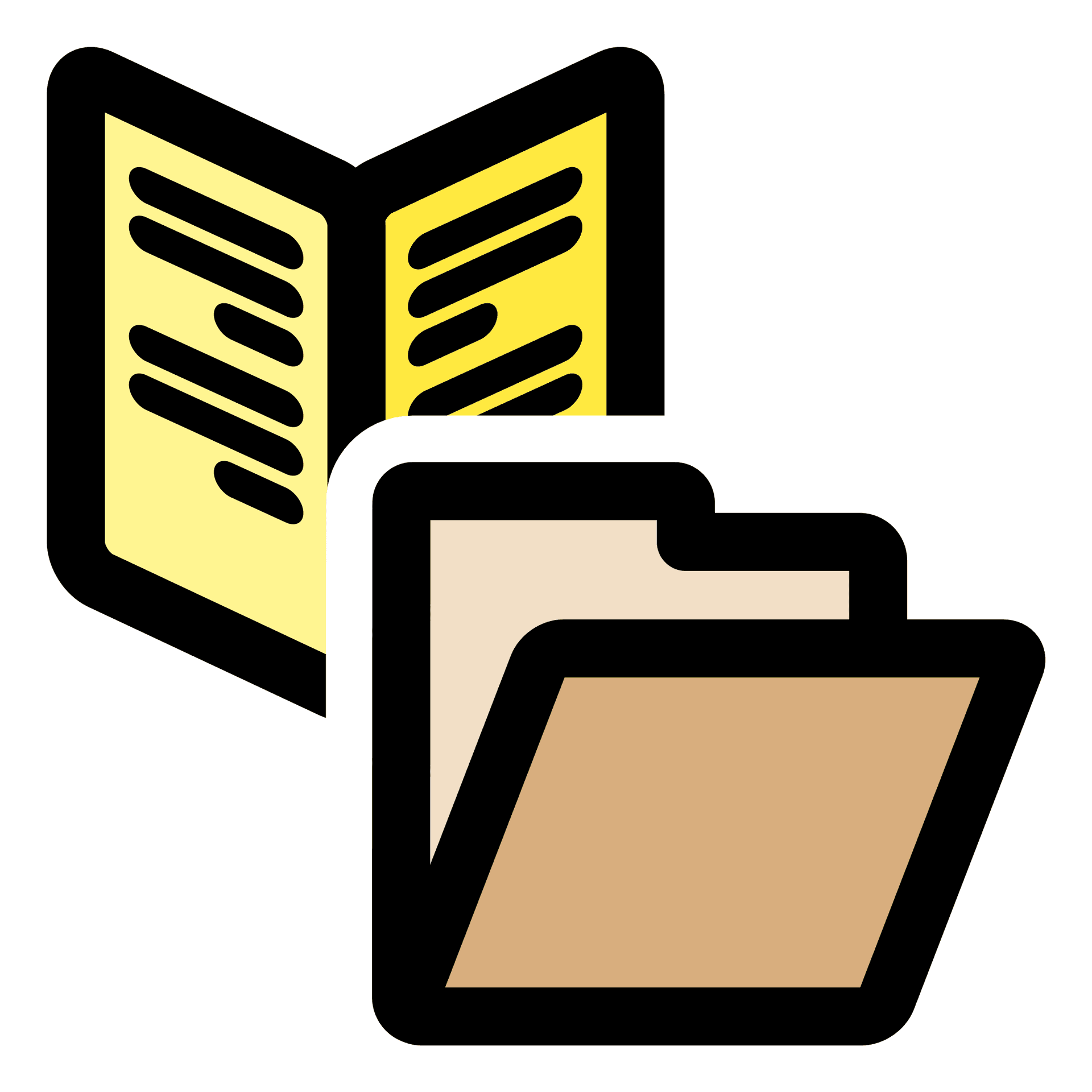 Notebookand Folder Clipart PNG