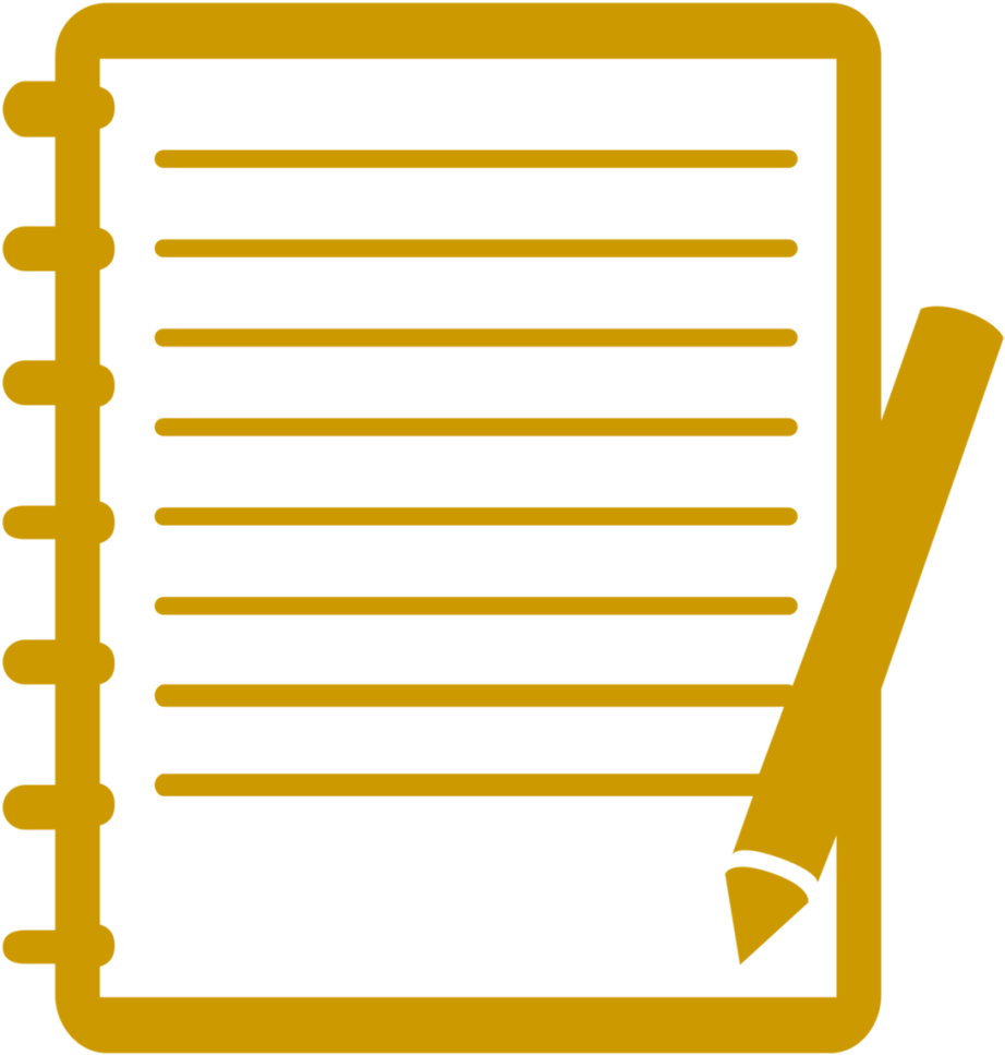 Notebookand Pencil Icon PNG