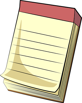 Notepad Clipart Image PNG