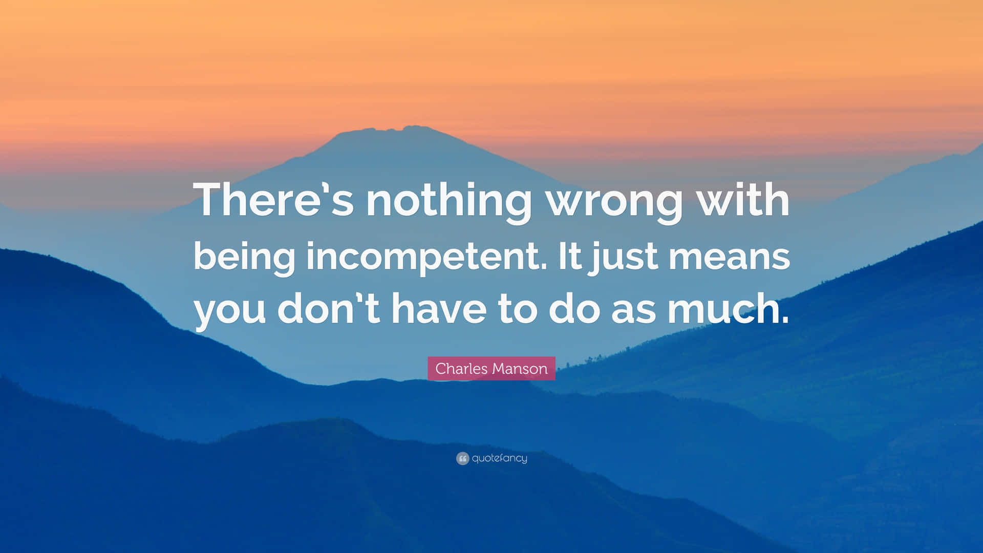 Nothing Wrong With Being Incompetent Wallpaper