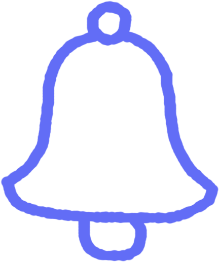 Notification Bell Icon Outline PNG