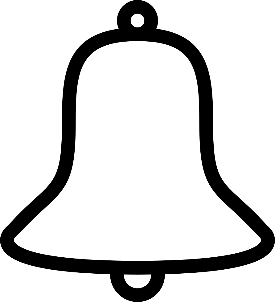 Notification Bell Icon Outline PNG