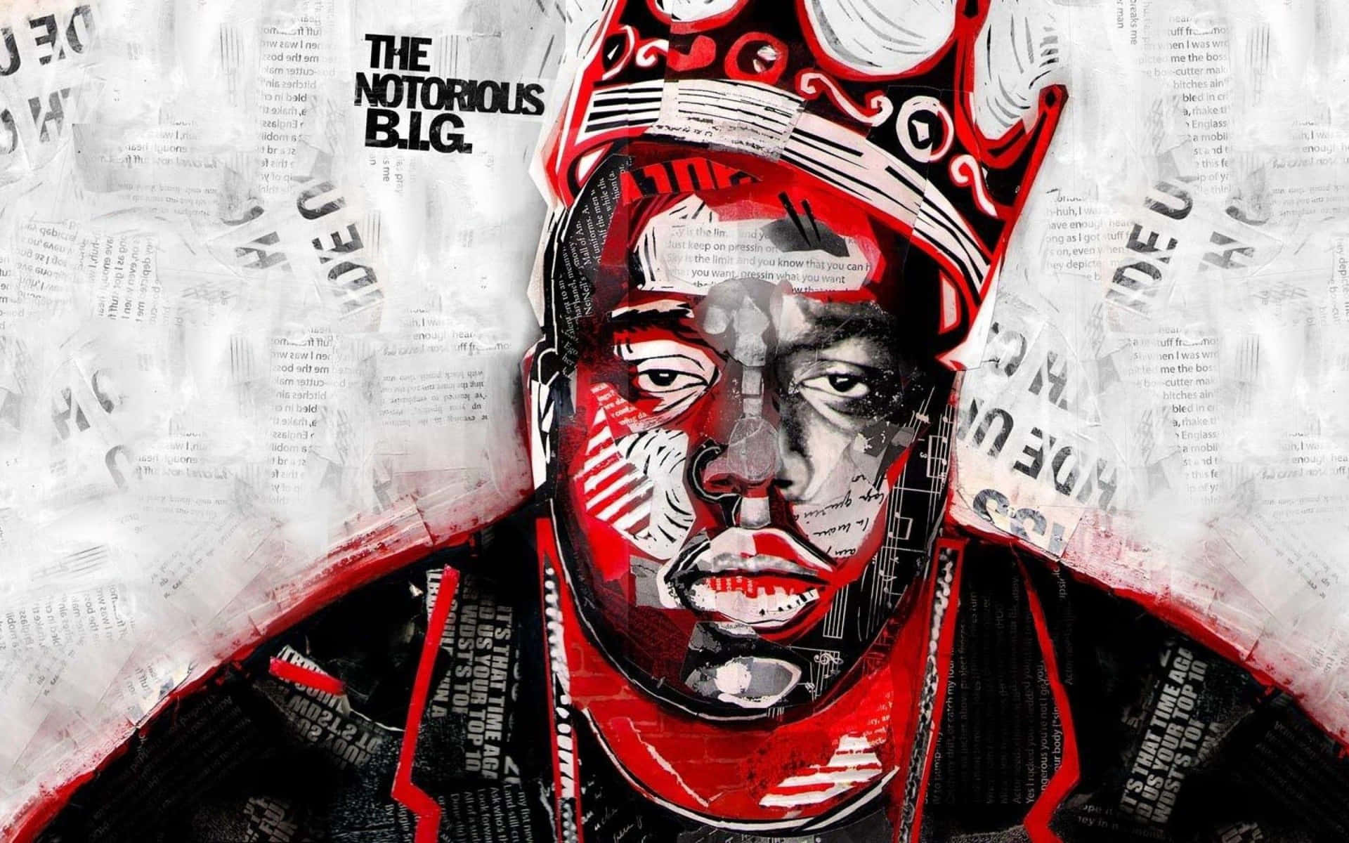 Œuvre D'art Couronnée De Notorious B.i.g. Fond d'écran